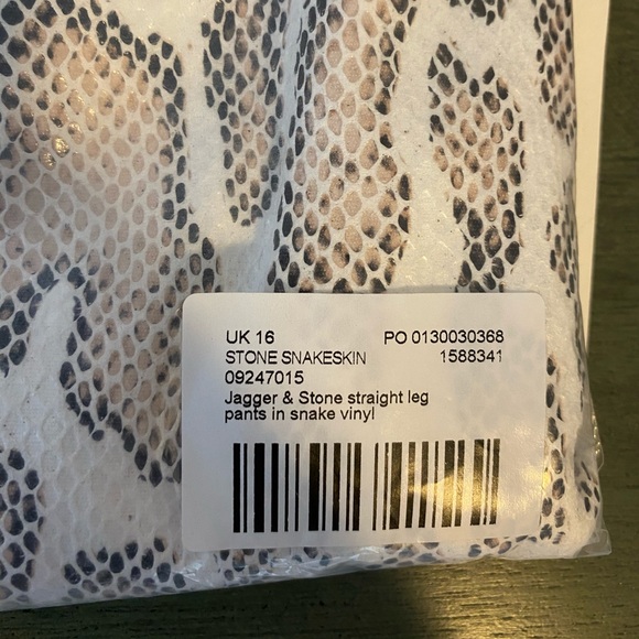 Jagger & Stone Straight Leg Pants in Snake Vinyl - Picture 6 of 7